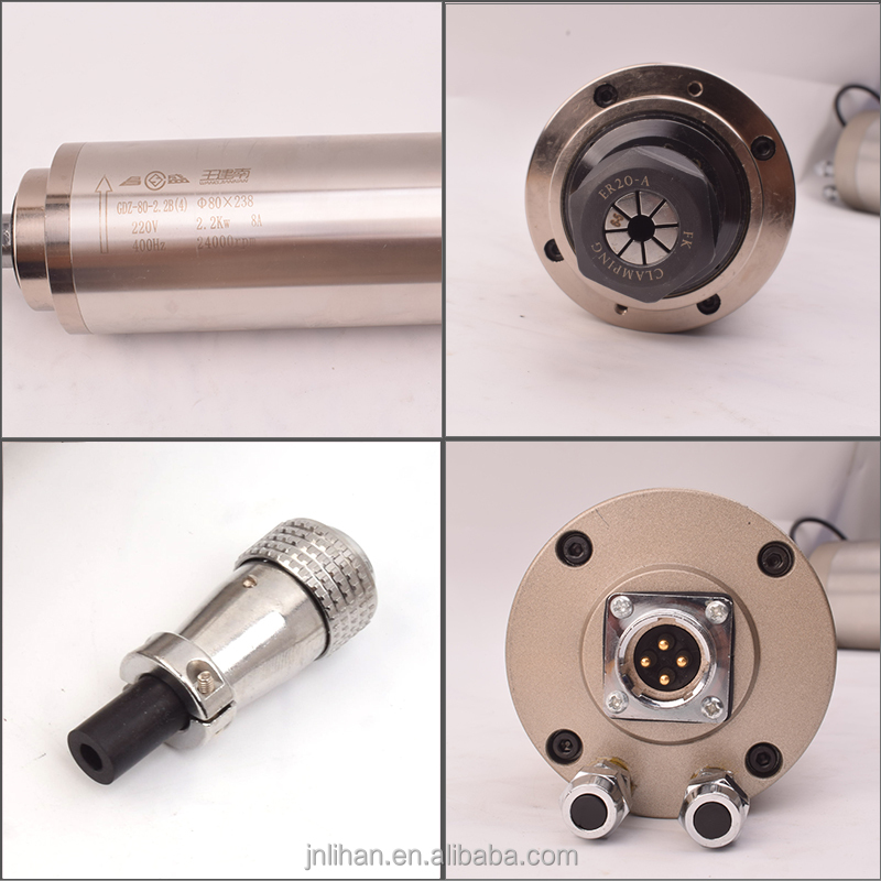 2.2Kw Water Cooled Spindle Kit Vfd - Motor de fuso para router CNC