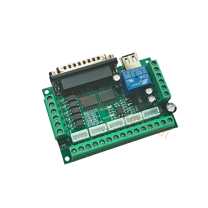 Placa de fuga cnc de 5 eixos,  - 5 Axis Cnc Breakout Board Interface Mach3 avaliação e preço