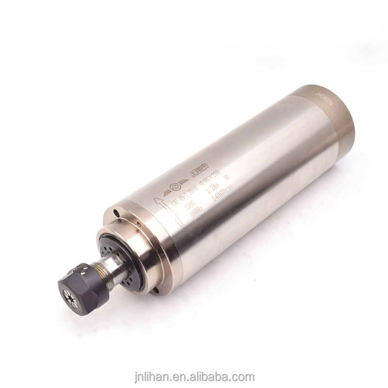 Motor de fuso para router CNC  - 2.2Kw Water Cooled Spindle Kit Vfd avaliação e preço
